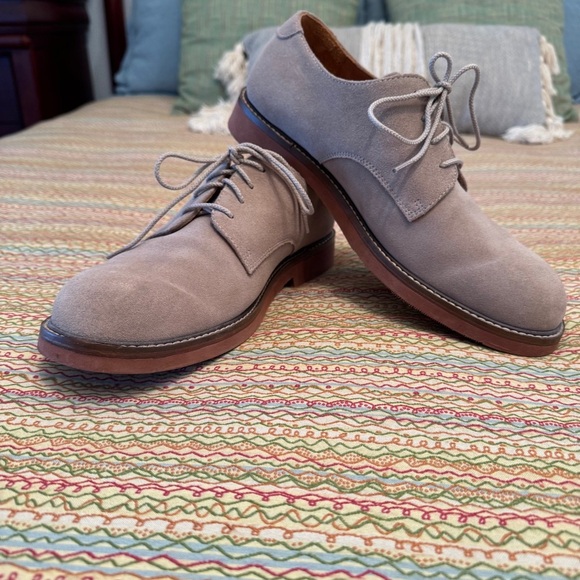 Jos A Banks Gray Derby Shoes with Suede Upper and Rubber Sole Size 10.5M - Picture 10 of 10